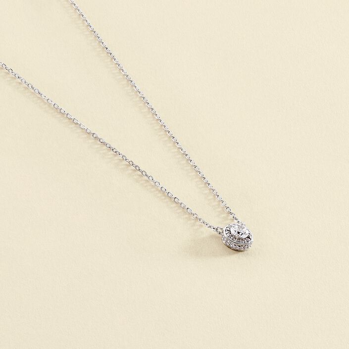 Collier ras du cou IMPERIAL - Cristal / Argenté - Colliers  | Agatha