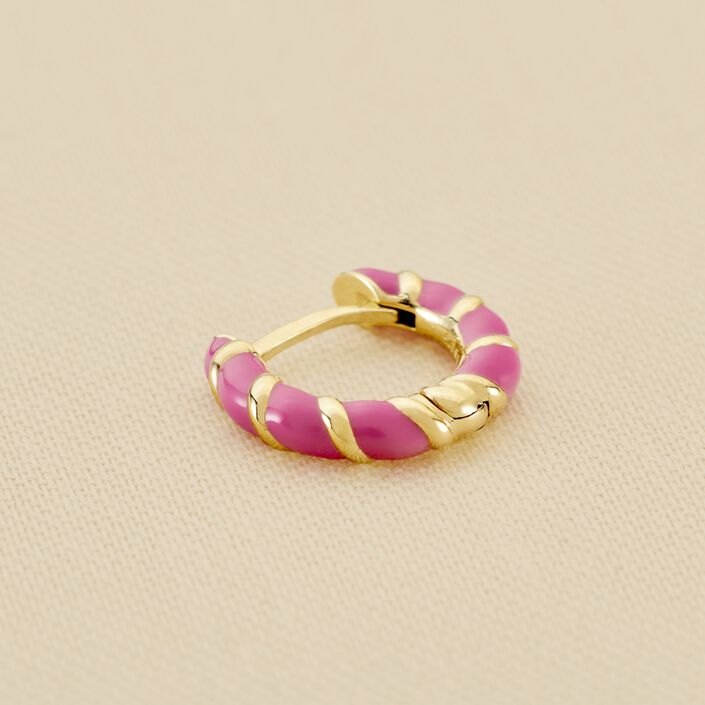 Piercing créole MIX& MATCH - Rose / Doré - Piercings  | Agatha