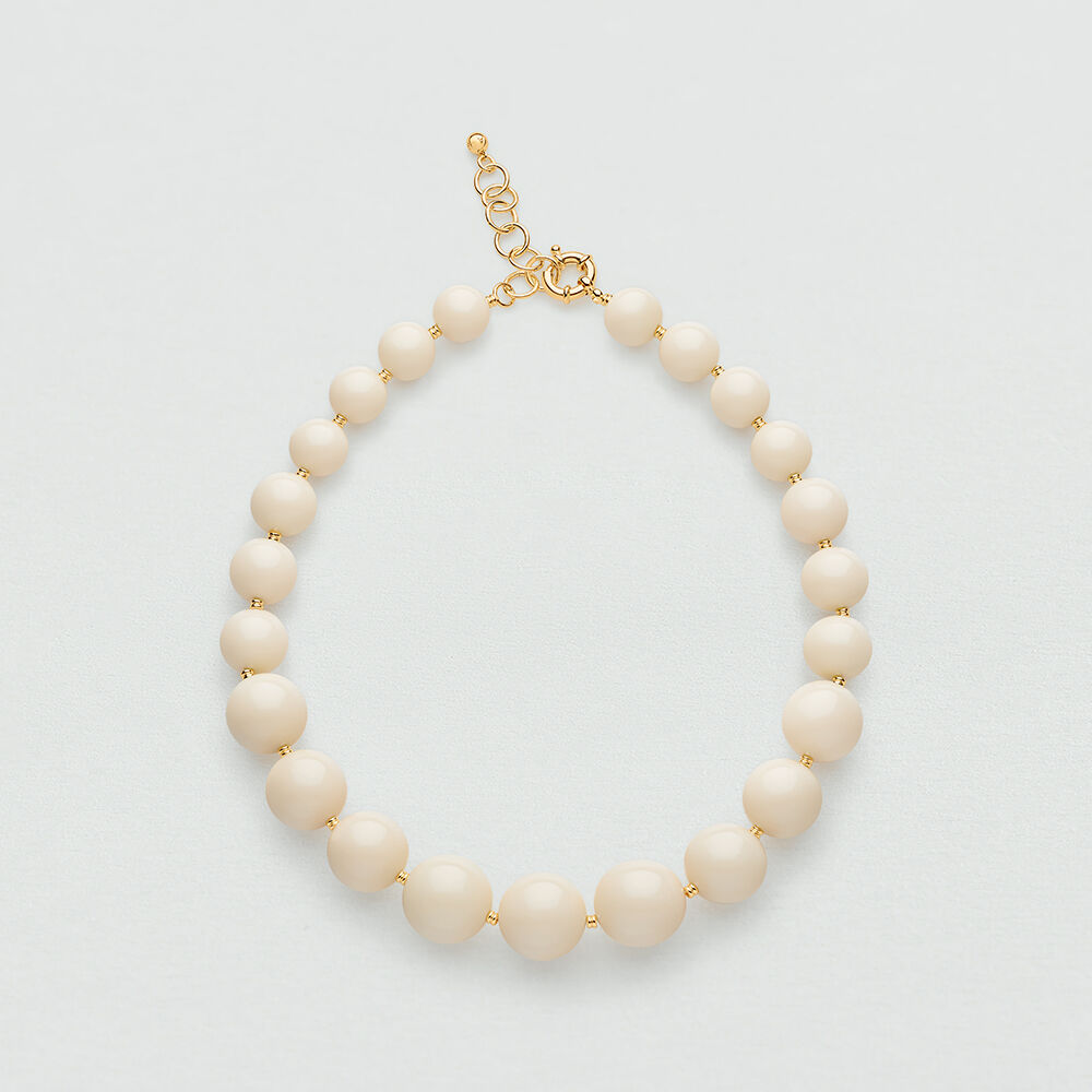 Collier ras du cou PALAIS ROYAL - Ivoire / Doré - Colliers fantaisie  | Agatha