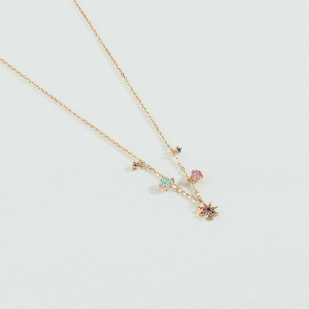 Collier ras du cou SPACEAG - Multicolore / Doré - Colliers fantaisie  | Agatha