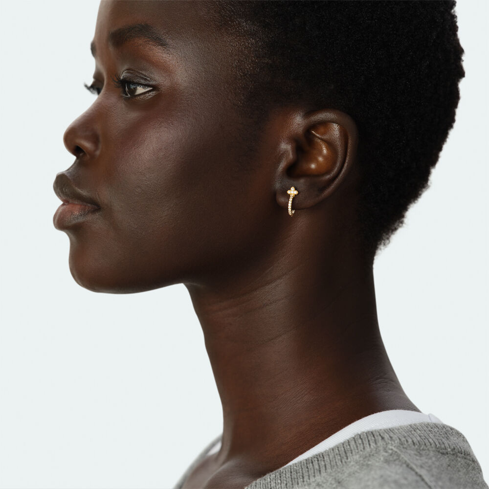 Cr&eacute;oles BELOVED - Cristal / Dor&eacute; - Boucles d'oreilles  | Agatha