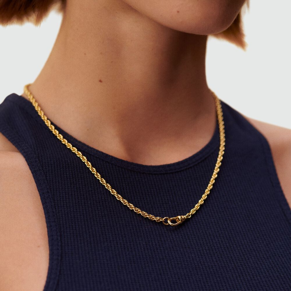 Collier mi-long CHAÎNE CORDE - Doré - Colliers fantaisie  | Agatha