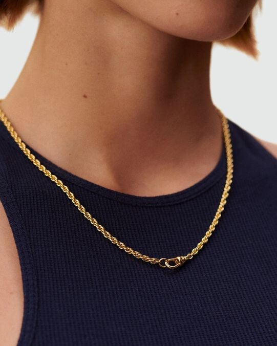 Collier mi-long CHAÎNE CORDE - Doré - Colliers fantaisie  | Agatha Collier mi-long CHAÎNE CORDE - Doré - Colliers fantaisie  | Agatha