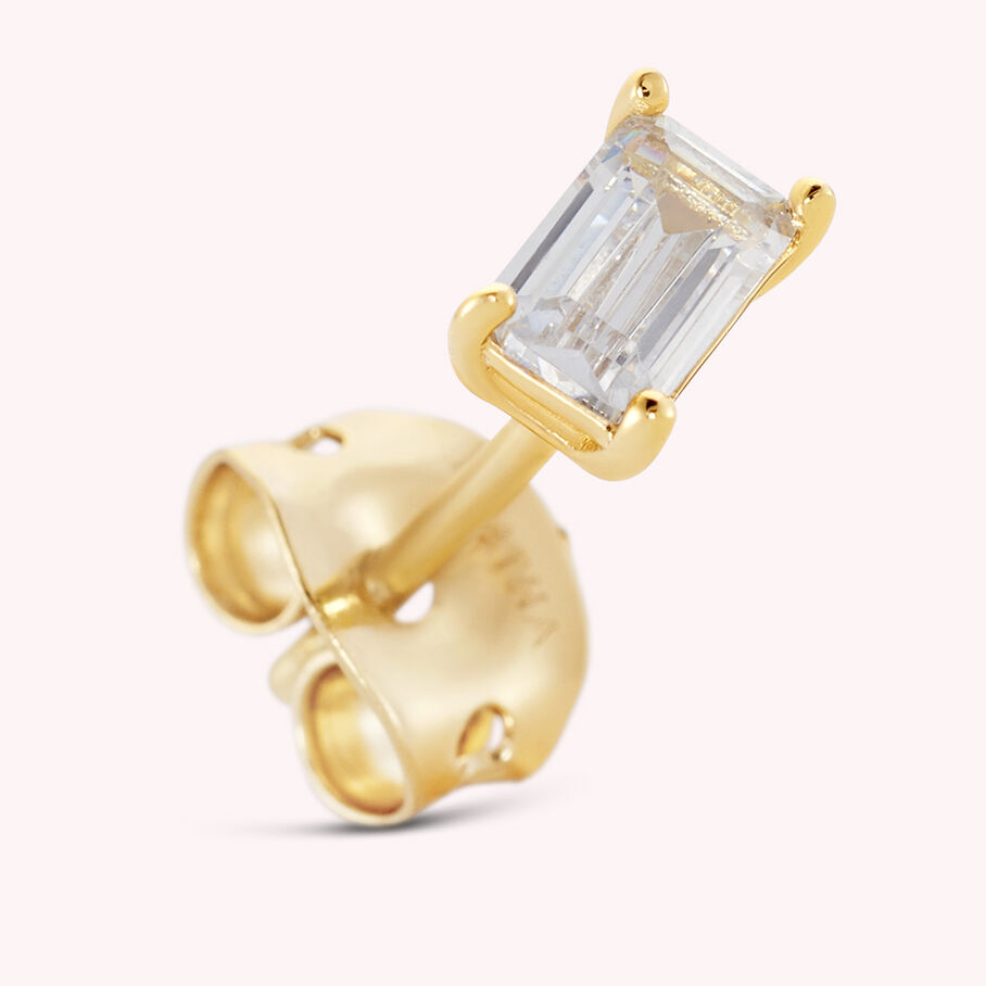 Piercing puce EMERALD - Cristal / Doré - Piercings  | Agatha