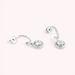 Créoles IMPERIAL - Cristal / Argenté - Boucles d'oreilles  | Agatha