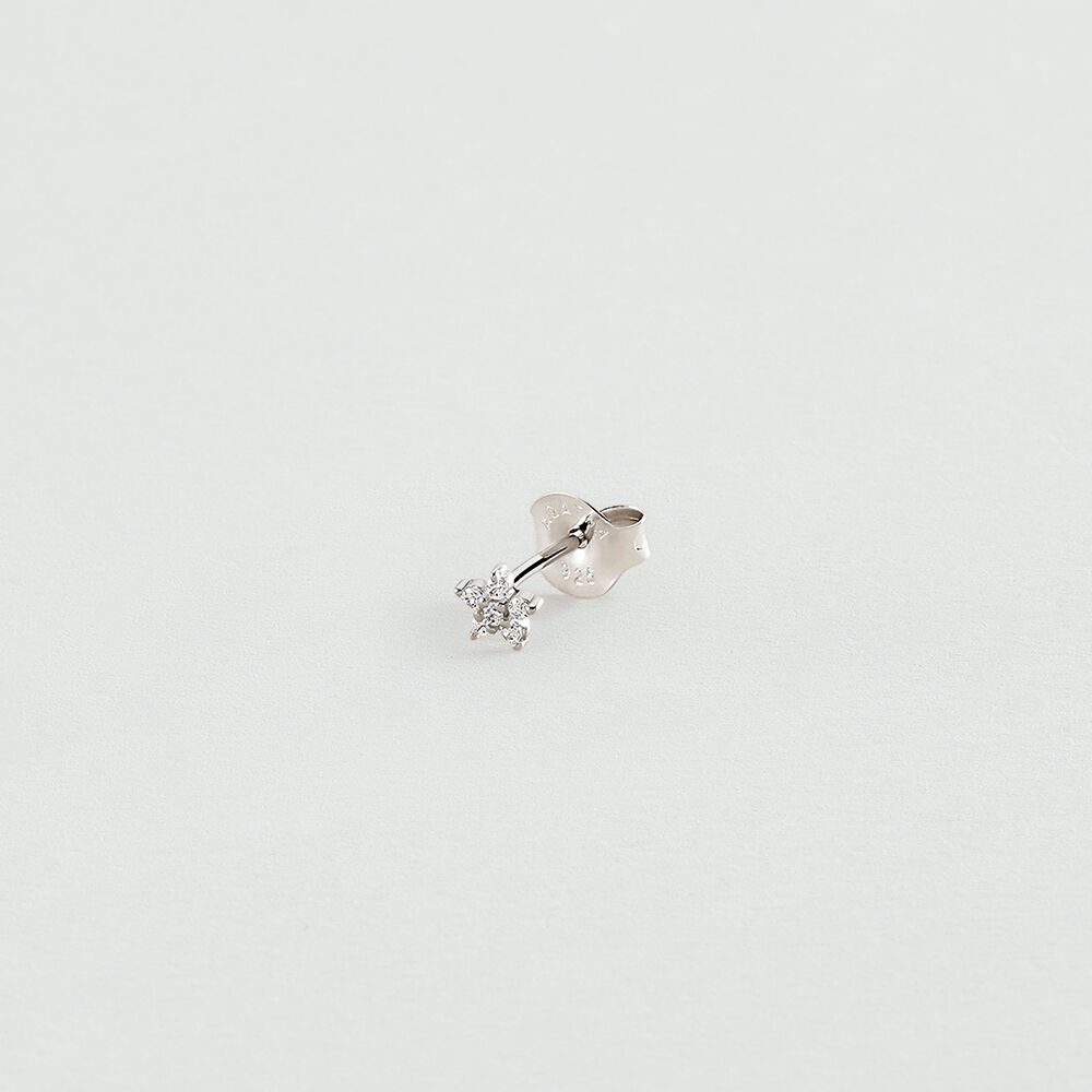 Piercing puce FLOR6 - Cristal / Argenté - Piercings  | Agatha