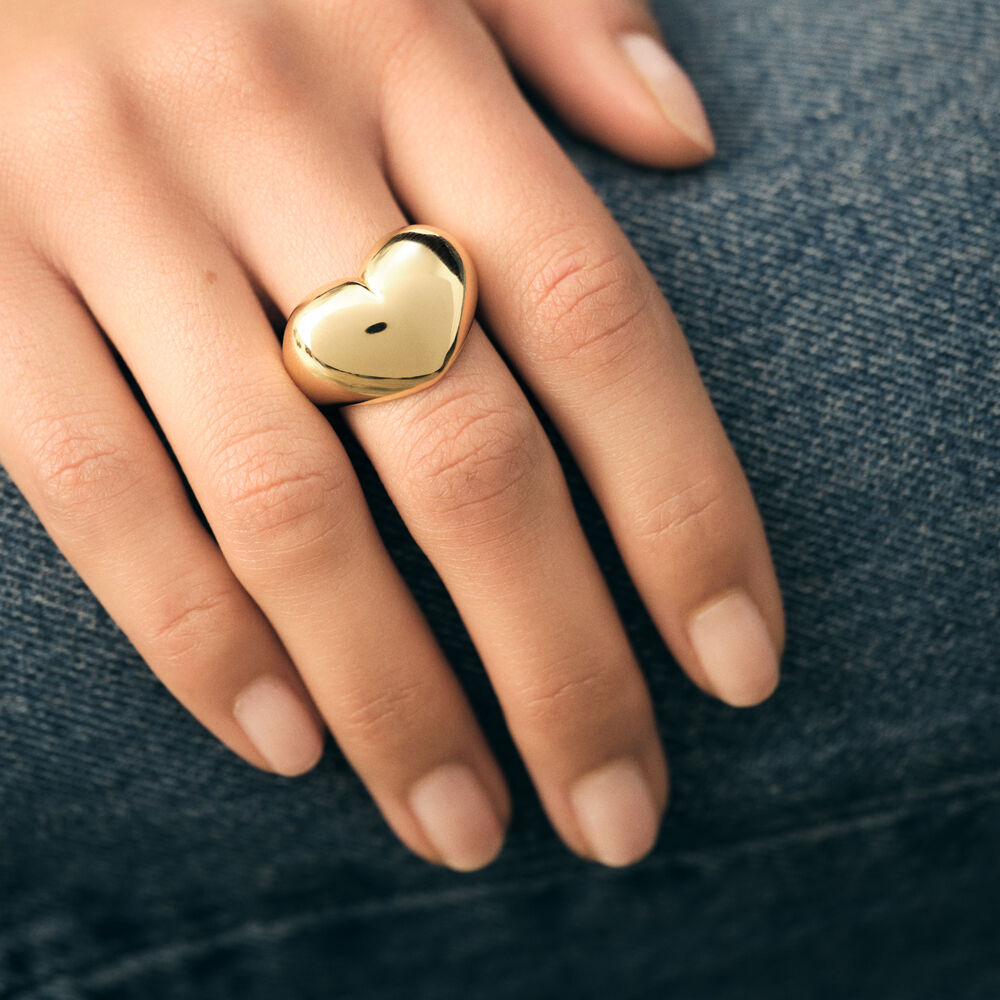 Bague large DESIREE - Doré - Bagues larges  | Agatha