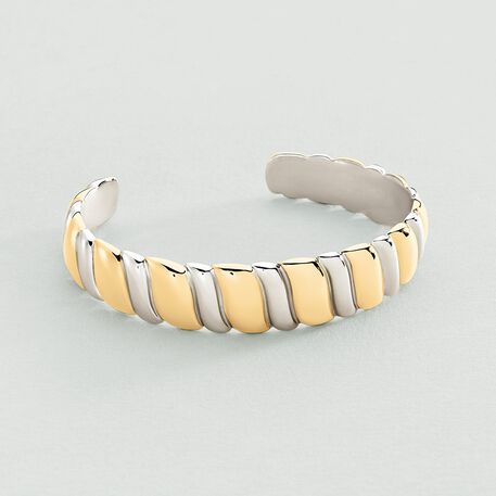 Bracelet Deux Tons Doré Et Argenté El Andaloussia - Cuivre, Neuf Avec étiquettes
