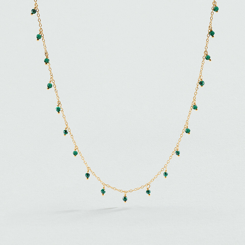 Collier ras du cou ALMA - Malachite