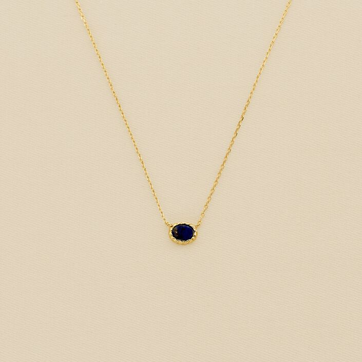 Collier ras du cou ATMA - Lapis/ bleu - Colliers  | Agatha