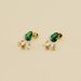 Boucles d'oreilles pendantes ASTRE - Vert / Doré - Boucles d'oreilles  | Agatha