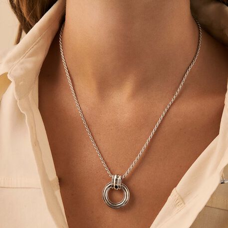 Collier mi-long 1960 - Argenté - Colliers  | Agatha