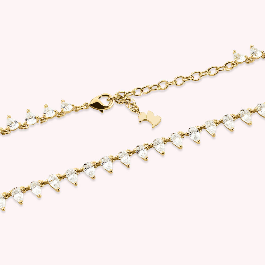 Collier ras du cou OLIMPIA - Cristal / Doré - Colliers  | Agatha