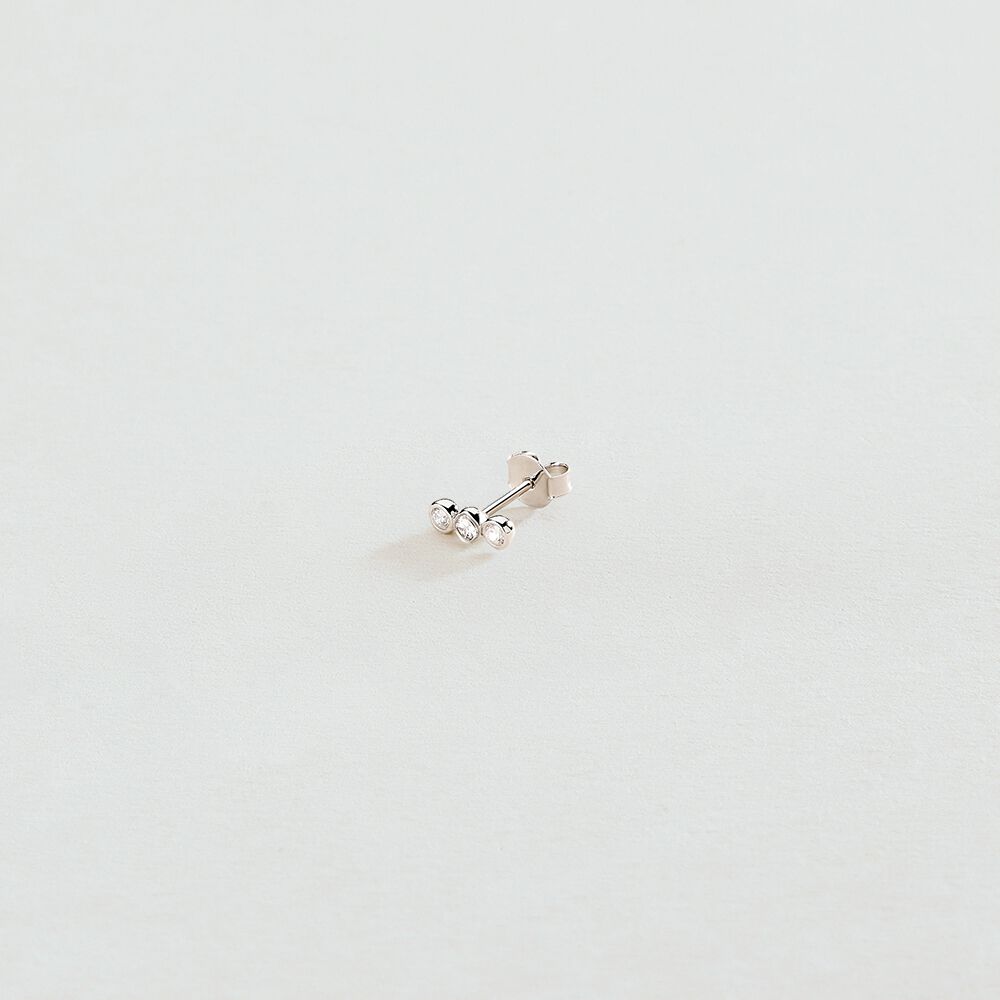Piercing puce LEINA - Cristal / Argenté - Piercings  | Agatha