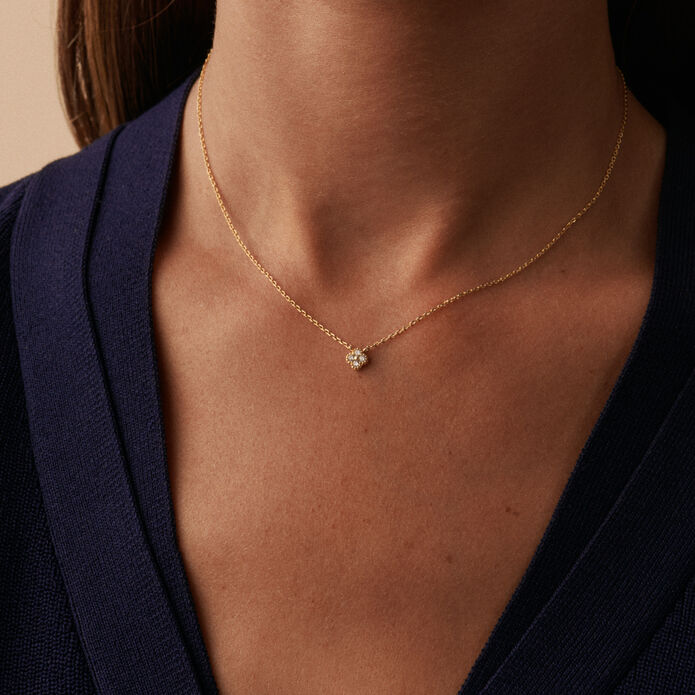 Collier ras du cou BELOVED - Cristal / Doré - Colliers  | Agatha