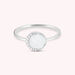 Bague fine MOONNACRE - Nacre / Argenté - Bagues  | Agatha