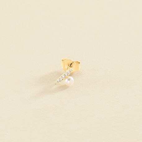 Piercing puce MIX & MATCH - Perle / Doré - Piercings  | Agatha