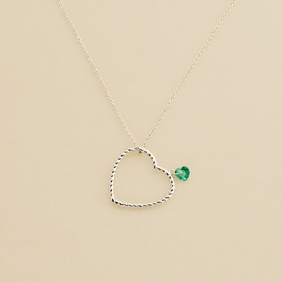 Collier mi-long BEGUIN - Vert / Argenté - Colliers  | Agatha