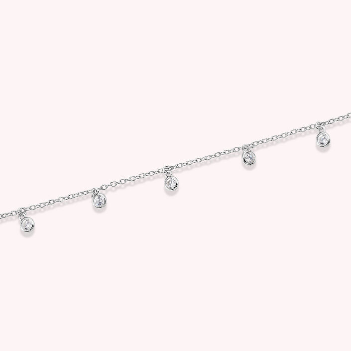 Collier de dos WEDDY - Cristal / Argenté - Colliers  | Agatha
