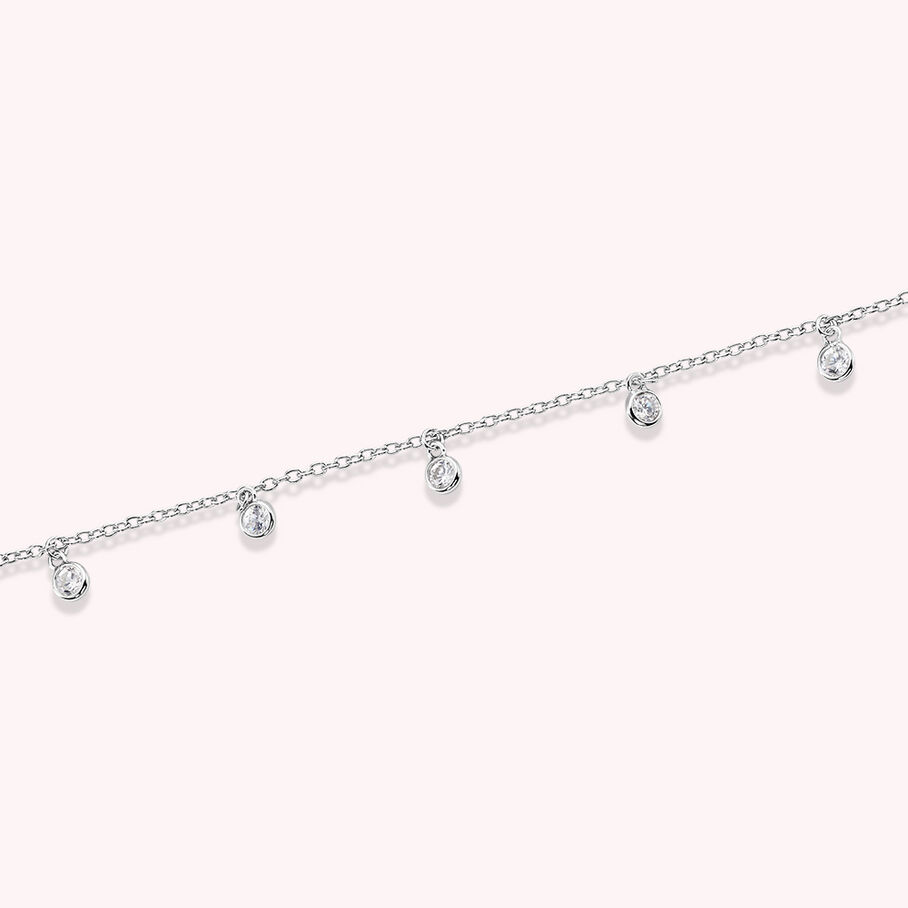 Collier de dos WEDDY - Cristal / Argenté - Colliers  | Agatha
