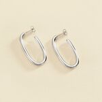 Créoles CHAIN - Argenté - Boucles d'oreilles  | Agatha