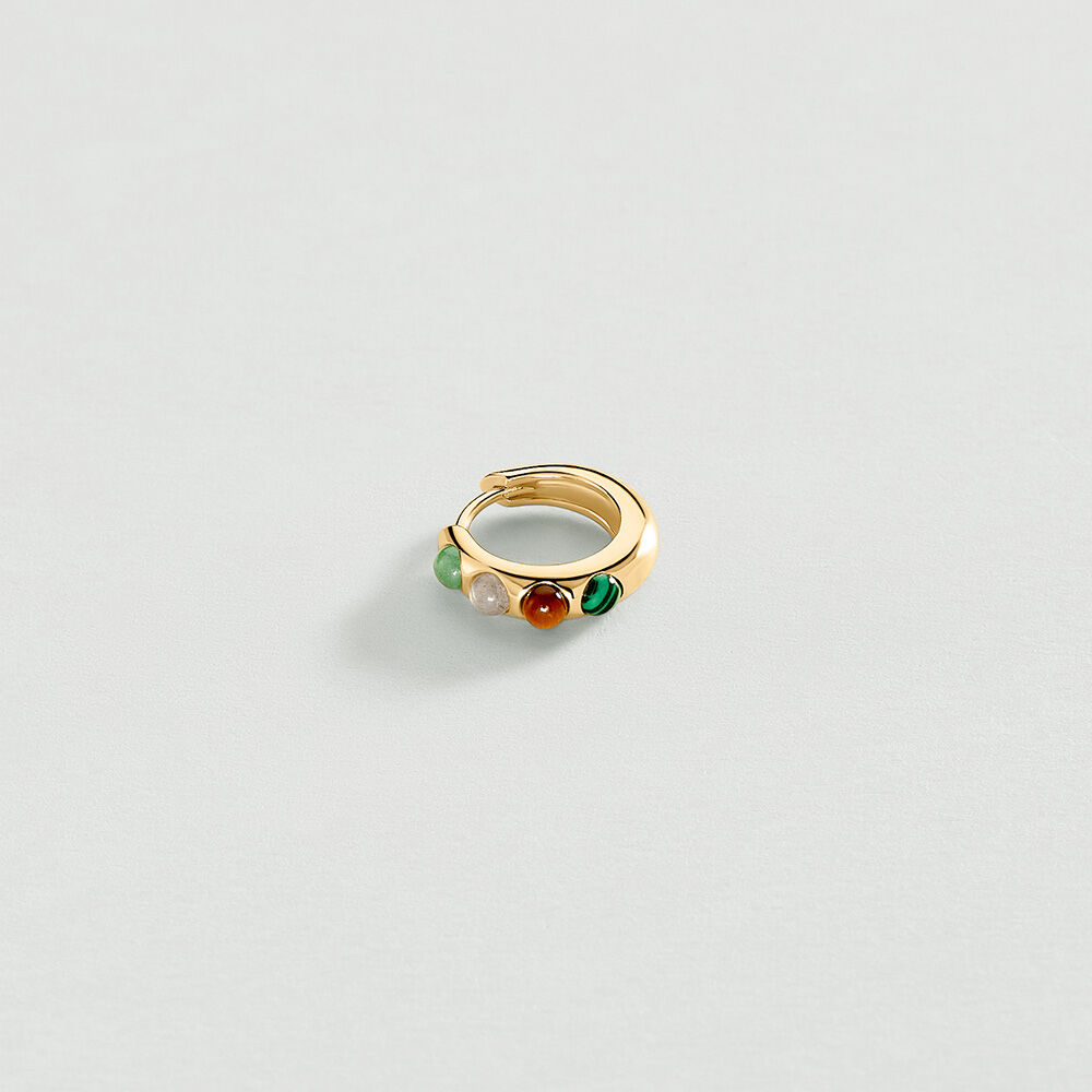 Piercing créole LEIA - Multicolore / Doré - Piercings  | Agatha
