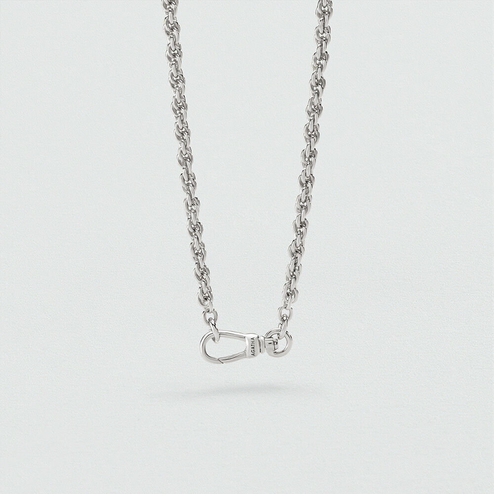 Sautoir CHA&Icirc;NE CORDE - Argent&eacute; - Sautoir  | Agatha
