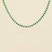 Collier ras du cou OLIMPIA - Vert / Doré - Colliers  | Agatha