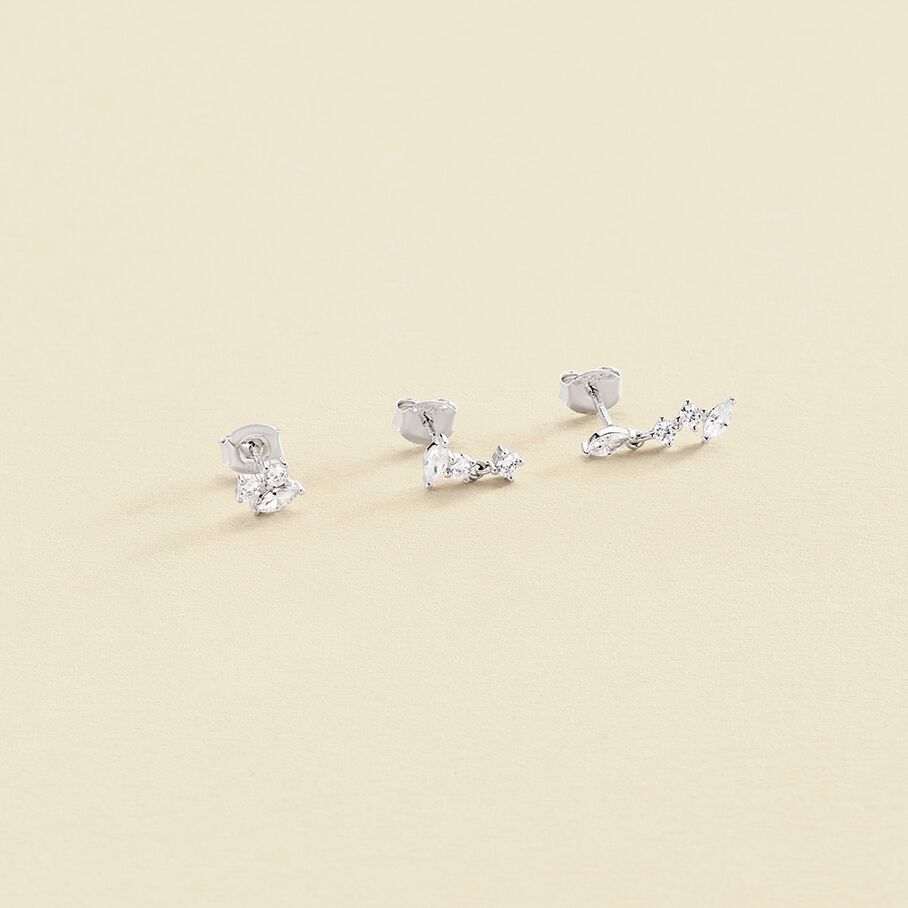 Piercing puce AMAS - Cristal / Argenté - Piercings  | Agatha