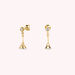 Boucles d'oreilles pendantes TOWER - Doré - Boucles d'oreilles  | Agatha