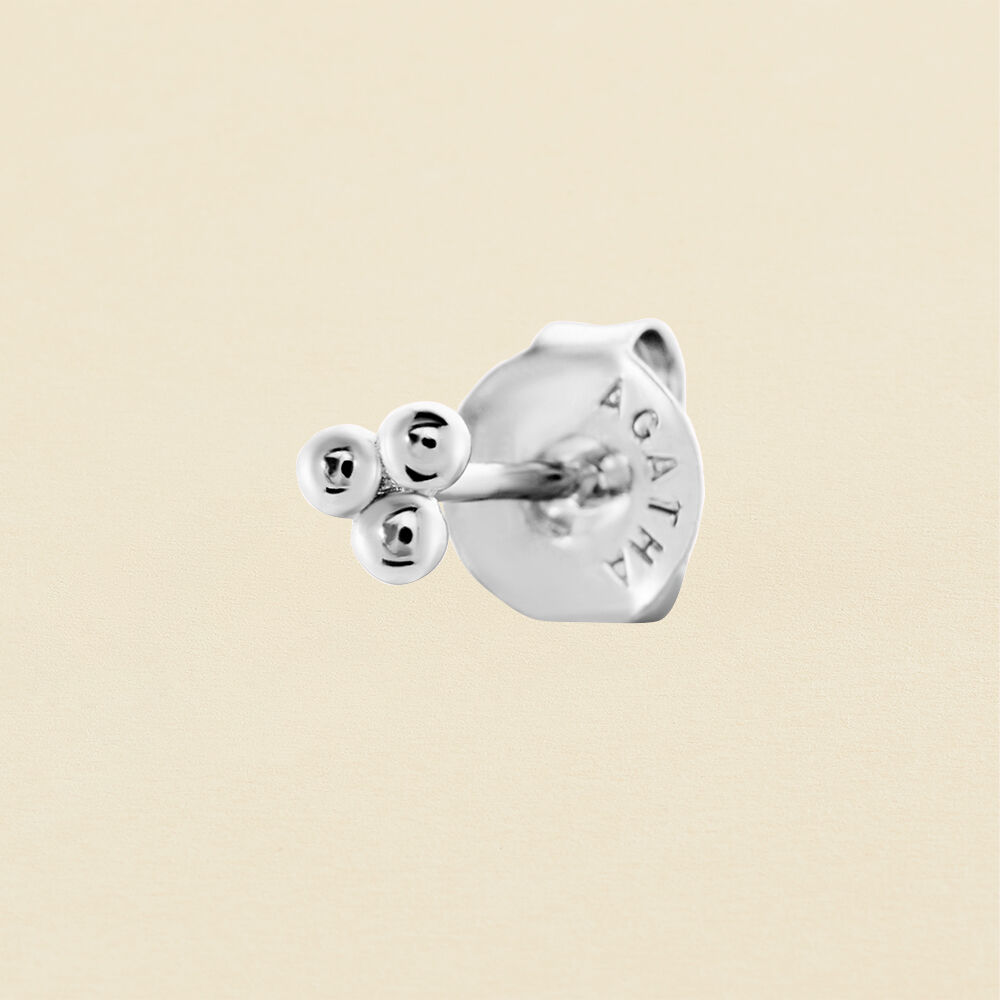 Piercing puce BOLITAS - Argenté - Argent véritable  | Agatha