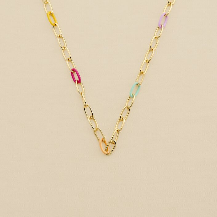 Sautoir ARLEQUIN - Multicolore / Doré - Colliers  | Agatha