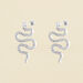 Boucles d'oreilles pendantes SNAKY - Cristal / Argenté - Boucles d'oreilles  | Agatha