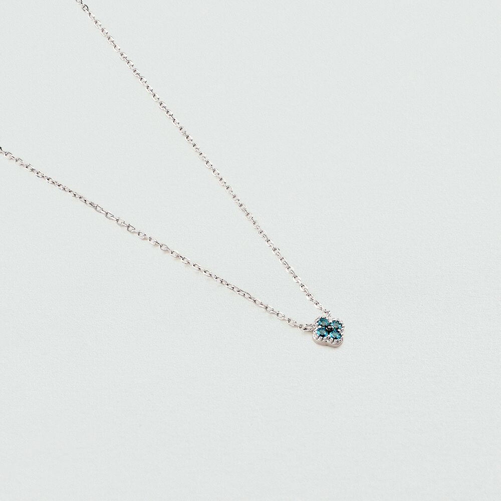 Collier ras du cou BELOVED - Turquoise / Argenté - Colliers fantaisie  | Agatha