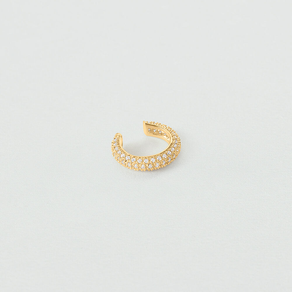 Piercing ear cuff EAR6RIVOLI - Cristal / Dor&eacute; - Piercings  | Agatha