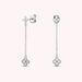 Boucles d'oreilles pendantes BELOVED - Cristal / Argenté - Boucles d'oreilles  | Agatha