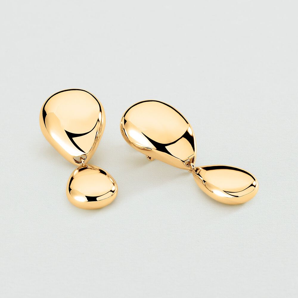 Boucles d'oreilles pendantes DANAE - Doré - Boucles d'oreilles fantaisies  | Agatha