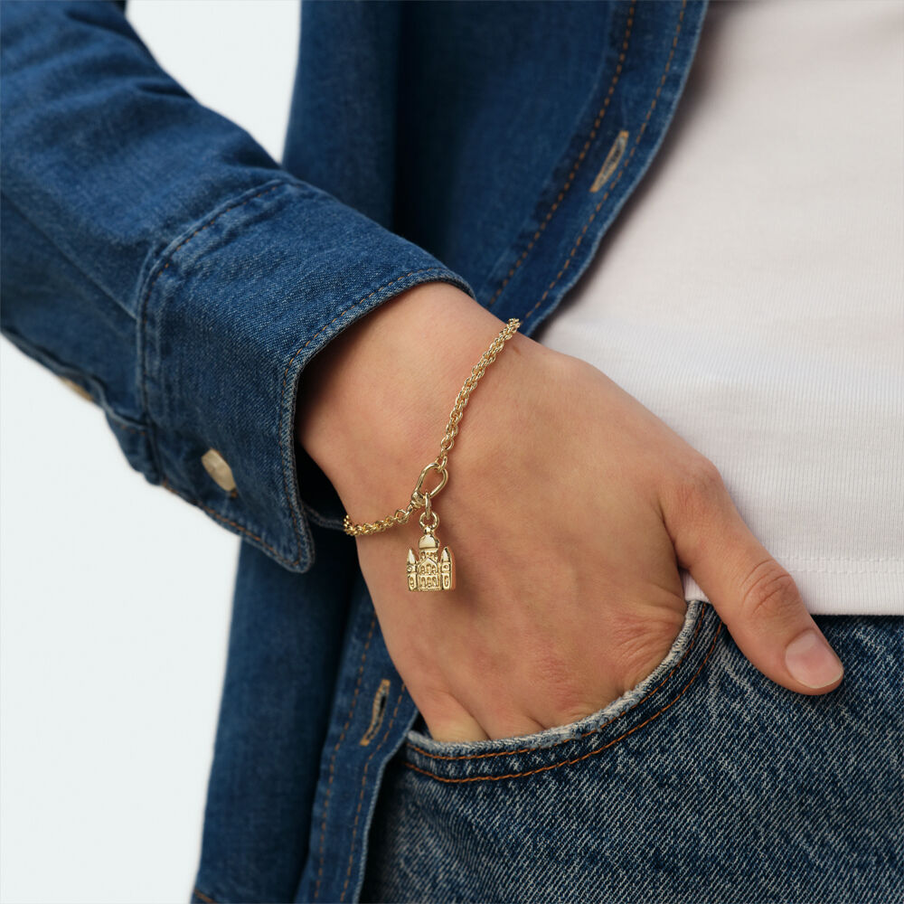 Pendentif SACR&Eacute; COEUR - Dor&eacute; - Tous les charms  | Agatha