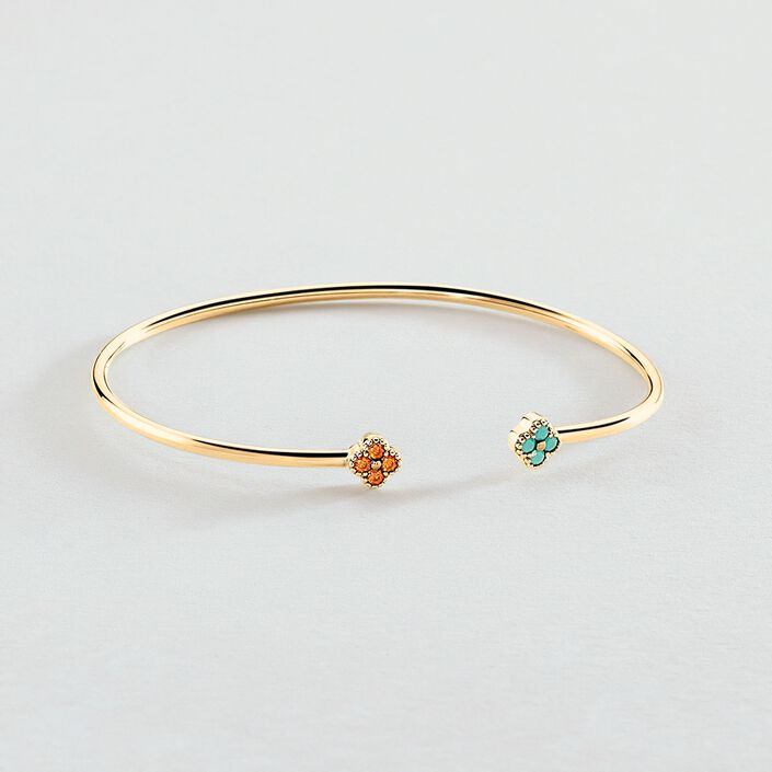 Jonc BELOVED - Multicolore / Doré - Bracelets  | Agatha