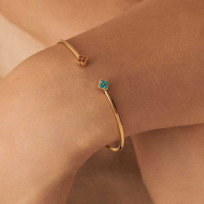 Jonc BELOVED - Multicolore / Doré - Bracelets  | Agatha