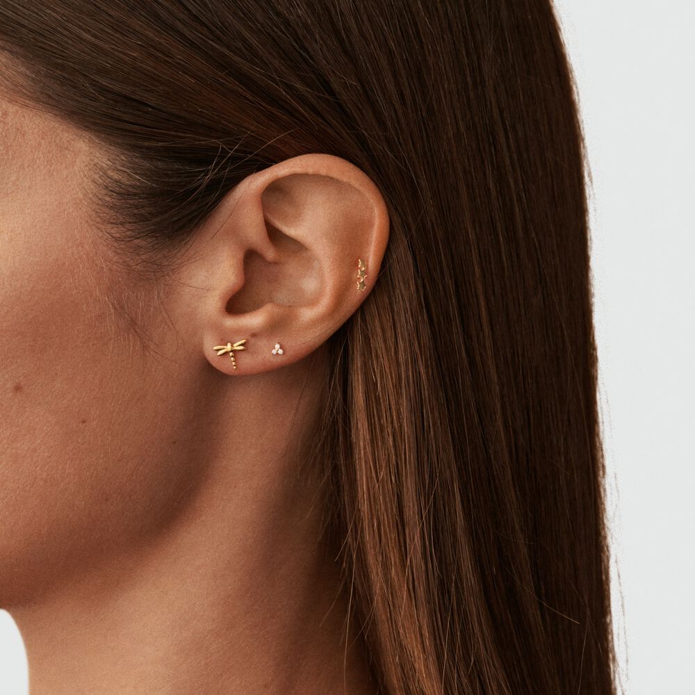 Piercing puce LIBELULA - Doré - Bijoux sans pierre  | Agatha