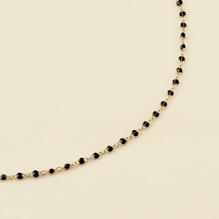 Collier ras du cou SMARTY - Noir / Doré - Colliers  | Agatha