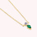 Collier ras du cou ASTRE - Vert / Doré - Colliers  | Agatha