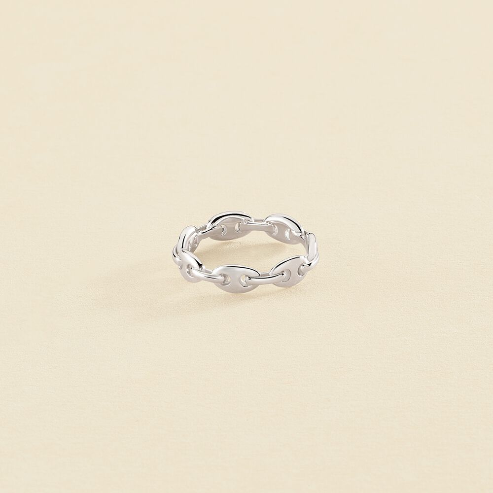 Bague fine ETREINTE - Cristal / Argenté - Bagues  | Agatha