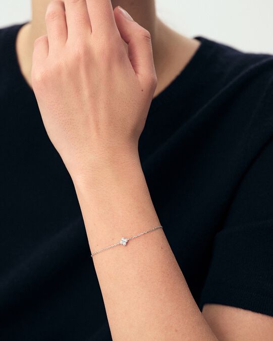 Bracelet souple BELOVED - Cristal / Argenté - Bracelets fantaisie  | Agatha Bracelet souple BELOVED - Cristal / Argenté - Bracelets fantaisie  | Agatha