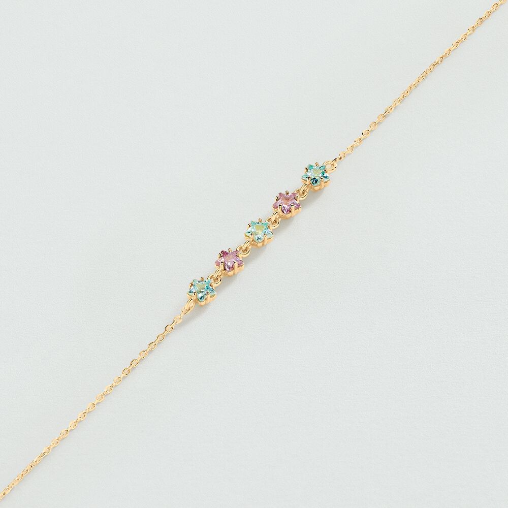 Bracelet souple SPACEAG - Multicolore / Doré - Bracelets fantaisie  | Agatha