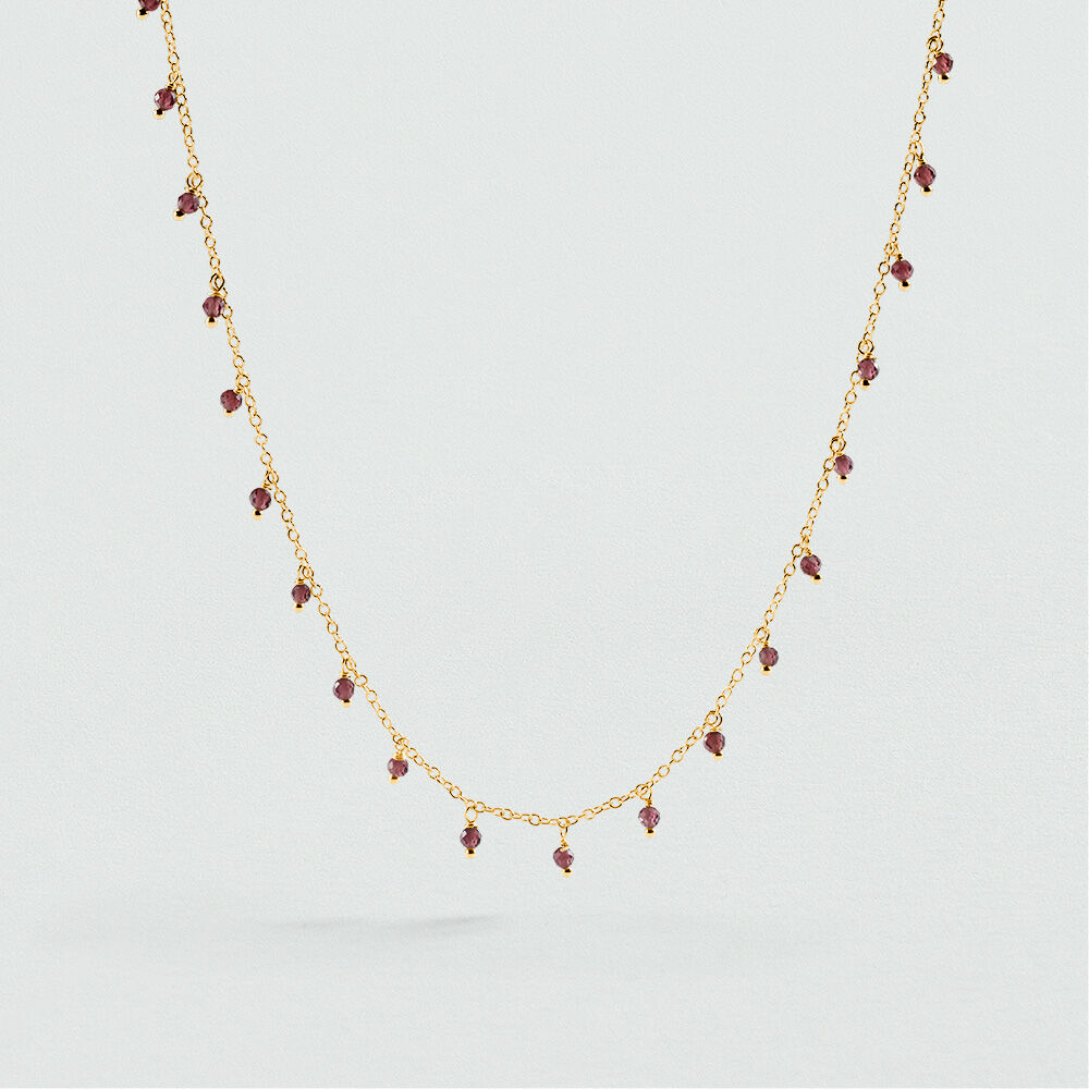 Collier ras du cou ALMA - Grenat - Colliers ras du cou  | Agatha