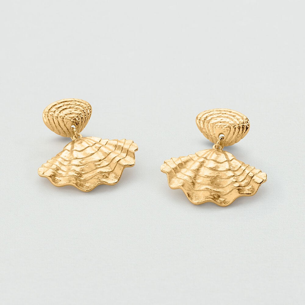 Boucles d'oreilles pendantes CALYPSO - Dor&eacute; - Boucles d'oreilles pendantes  | Agatha