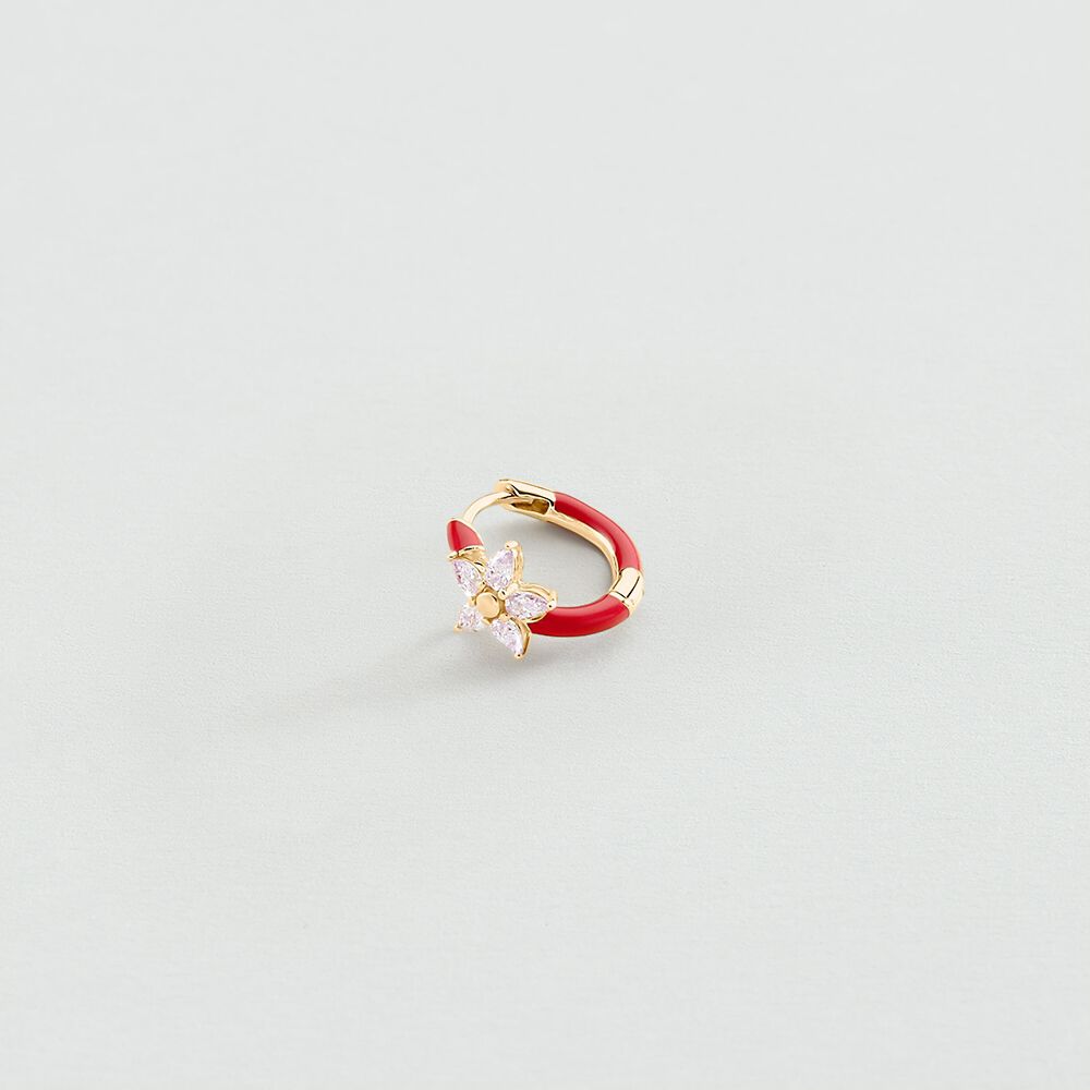 Piercing créole STUNNING - Rose / Violet - Piercings  | Agatha