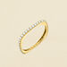 Bague fine CARRE - Cristal / Doré - Bagues  | Agatha